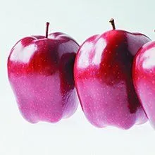 Red apples at Evans and Clark greengrocer Rogerstone