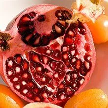 Pomegranate at Evans and Clark greengrocer Rogerstone