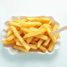 Chilled chips at Evans and Clark greengrocer Rogerstone