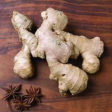 Ginger at Evans and Clark greengrocer Rogerstone